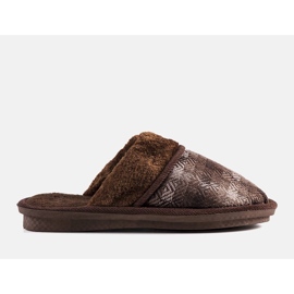 Pantuflas hombre Mirem marrones marrón 1