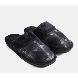 Pantuflas de hombre Mirem negras negro 1