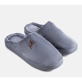 Pantuflas hombre Presse grises 1