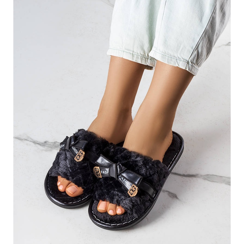 Zapatillas negras con lazo de Peter negro 1