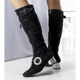 PA1 Botas negras de tacón alto de Carats negro 2
