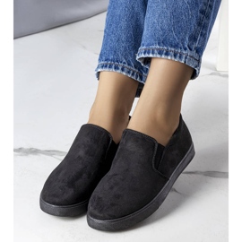 Zapatillas de zapatillas negras con piezas ecológicas negro 1 Zapatillas de zapatillas negras con piezas ecológicas negro 1