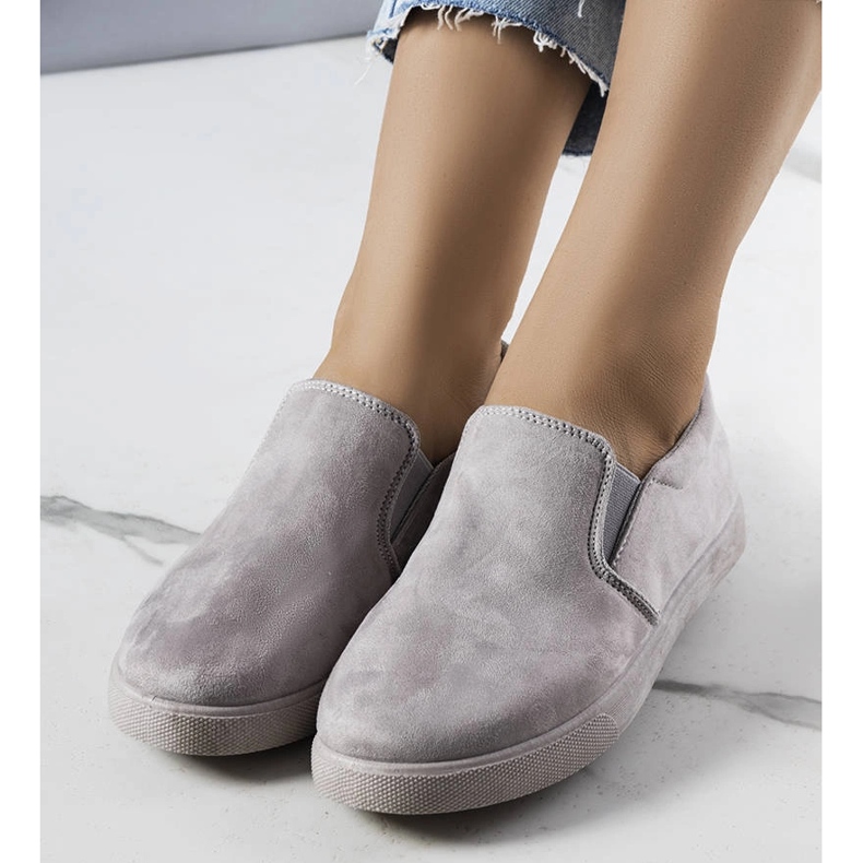 Deportivas en ante ecológico grises de Leroy 1 Deportivas en ante ecológico grises de Leroy 1