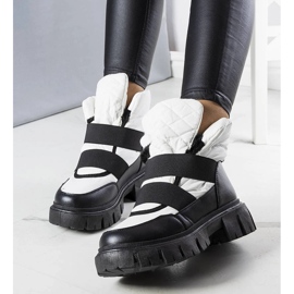 Botas para la nieve sin cordones con aislamiento blancas de Francisco blanco 1