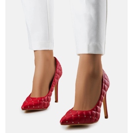 Tacones acolchados rojos Dayton 3