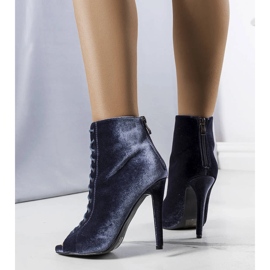 Elegantes tacones grises con parte superior Amora 1