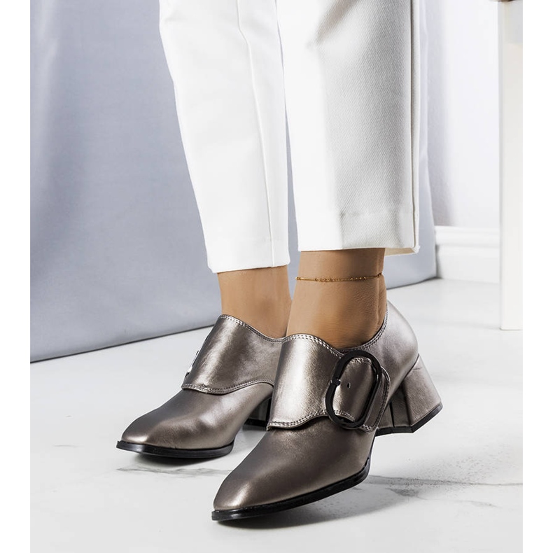 PA1 Zapatos de salón grises de Ailani plata 1