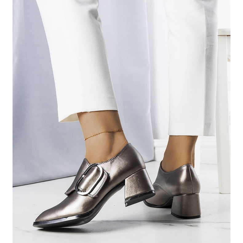 PA1 Zapatos de salón grises de Ailani plata 2