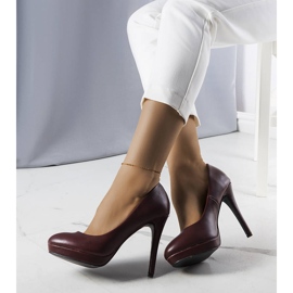 PA1 Zapatos de tacón burdeos de Santino rojo 1