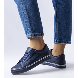 Zapatillas deportivas en ecopiel azul marino de Joffre 1