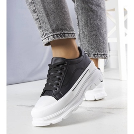 Zapatillas negras de plataforma alta de Kari negro 2