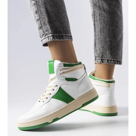 Zapatillas verdes de Robin blanco 1