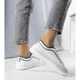Deportivas Johanna plataforma blancas blanco 2