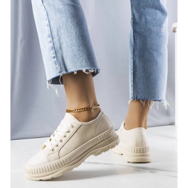 Zapatillas beige con plataforma de Nichole 2