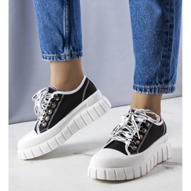 Zapatillas negras con plataforma de Toni negro 1