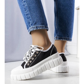 Zapatillas negras con plataforma de Toni negro 2