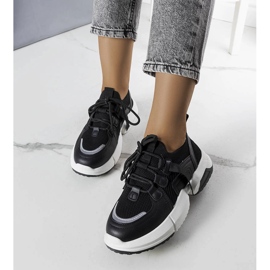 Zapatillas estilo calcetín Peggy negras negro 1