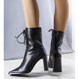 Botines negros con corbata Jenny 2