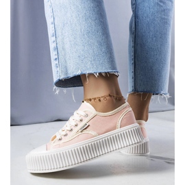 Zapatillas rosas de plataforma Connie's 1