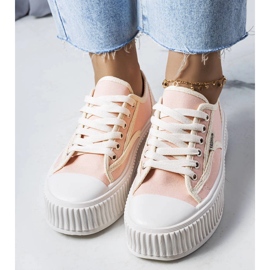 Zapatillas rosas de plataforma Connie's rosado 2