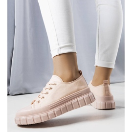 Zapatillas rosas con plataforma de Laverne. rosado 1