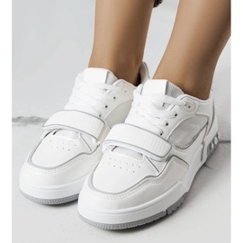 Zapatillas de mujer Ollie grises blanco 1