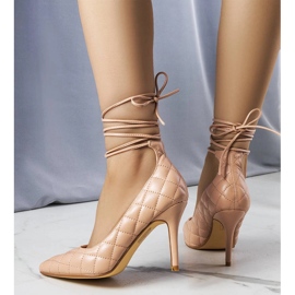 Zapatos de tacón acolchado rosa Rosie rosado 1