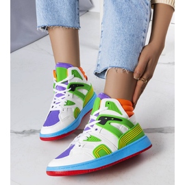 Zapatillas verdes de Marjorie. blanco 1