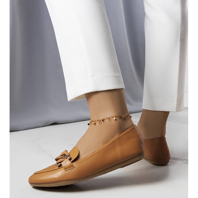 Mocasines marrón cadena Mamie 1