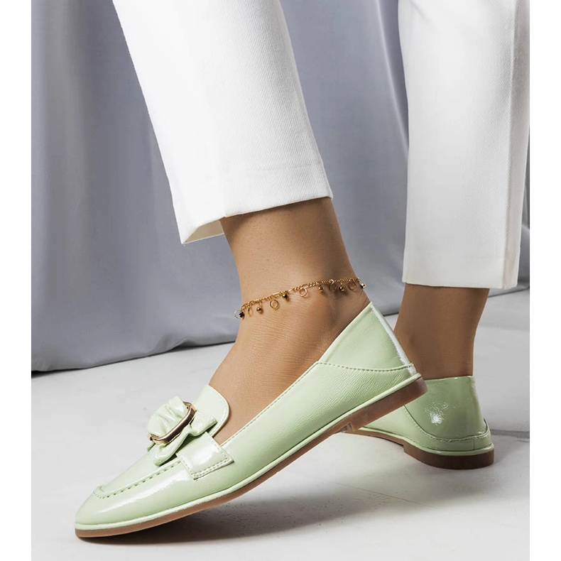Mocasines de charol verde de Erica 1 Mocasines de charol verde de Erica 1