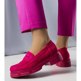 Zapatos de gamuza ecológica rosa de Alacoque 1