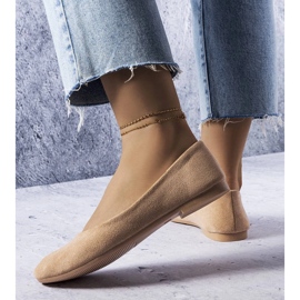 Bailarinas beige con plantilla de piel de Lespérance 2