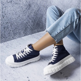 Zapatillas altas azul marino de Couet 1