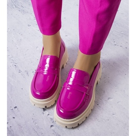 Zapatos de charol rosa de Phaneuf rosado 2