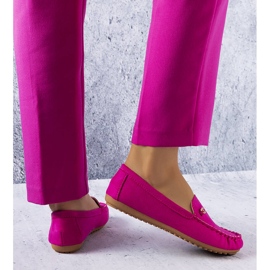 Mocasines rosas con suela de cuero de Verrill 1