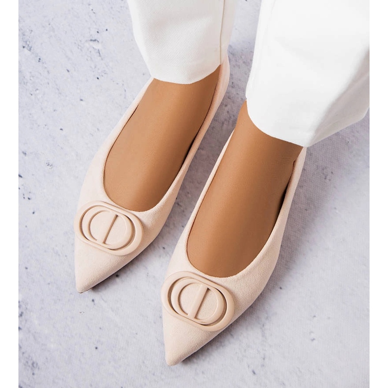 Bailarinas beige de ante ecológico de Grignon 1