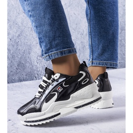 Zapatillas negras con cuña de Germain negro 1