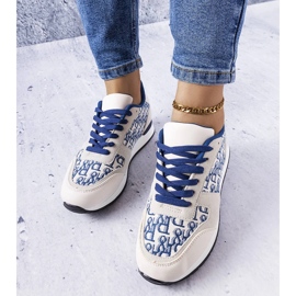 Deportivas grises y azules con estampado Arcouet 2
