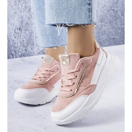 Zapatillas rosas de ante ecológico de Dupuis rosado 1