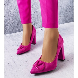 Zapatos de salón elegantes rosas de Vinceza rosado 1