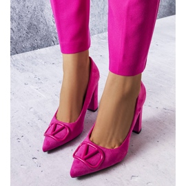 Zapatos de salón elegantes rosas de Vinceza rosado 3