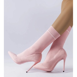 Botas calcetín rosas de Pelletier rosado 1