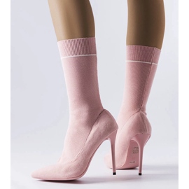 Botas calcetín rosas de Pelletier rosado 2