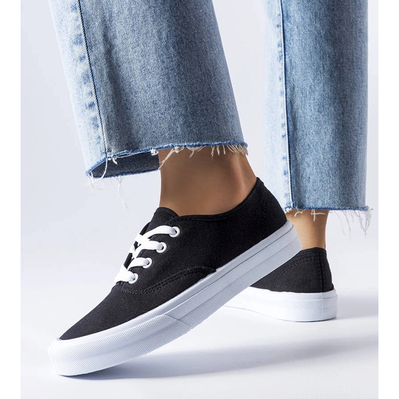 Deportivas Fantina tejido negro 1