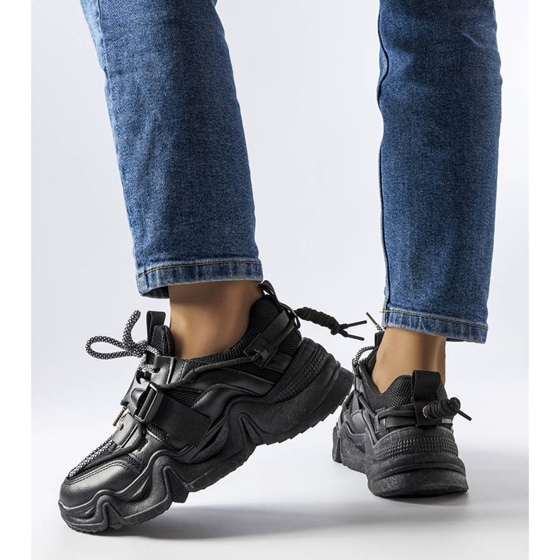 BM Glamorosas zapatillas negras de Desforges negro 1