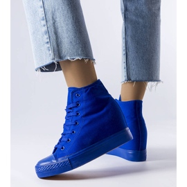 BM Zapatillas de cuña azules de Groussay 2