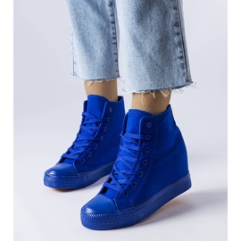 BM Zapatillas de cuña azules de Groussay 1
