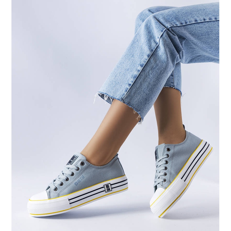 Zapatillas azules con plataforma de Big Star LL274183 1