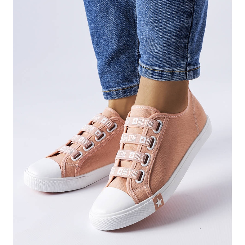 Zapatillas slip-on rosas de Big Star HH274096 rosado 1