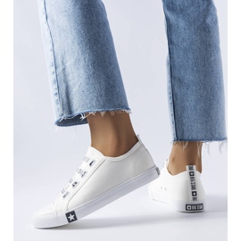 Big Star HH274094 zapatillas blancas sin cordones blanco 2